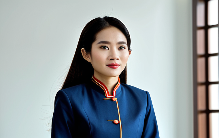 **

A Vietnamese businesswoman in a tailored &aacute;o d&agrave;i (traditional Vietnamese dress) at a modern Hanoi office. Fully clothed, appropriate attire, safe for work. Perfect anatomy, natural proportions, professional corporate photography, high quality. Modest and family-friendly.

**