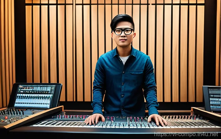 작곡가의 음악 스타일 개발 - **Prompt 2: "Folktronica Harmony: Tradition Meets Future"**
    "A captivating Vietnamese female art...